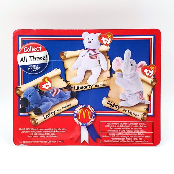 Ty Teenie Beanie Babies “Righty the Elephant” McDonalds Collectible – NEW - Picture 4 of 5